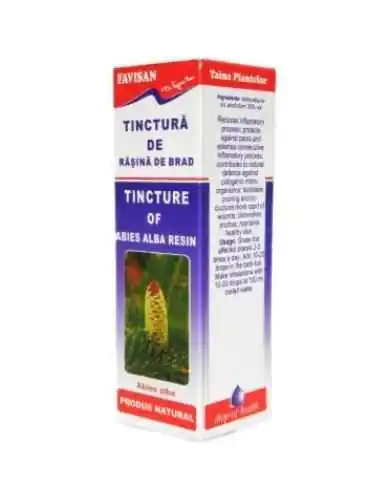 TINCTURA DE RASINA DE BRAD 50 ml Favisan, TINCTURI CU ALCOOL