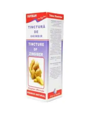 TINCTURA DE GHIMBIR 50 ml Favisan, TINCTURI CU ALCOOL