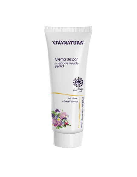 Crema impotriva caderii parului cu petrol si extracte din plante 75ml Viva Natura, REDUCERI