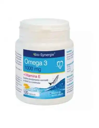 Omega 3 1000 mg + Vitamina E 120 cps Bio-Synergie, Sistemul nervos