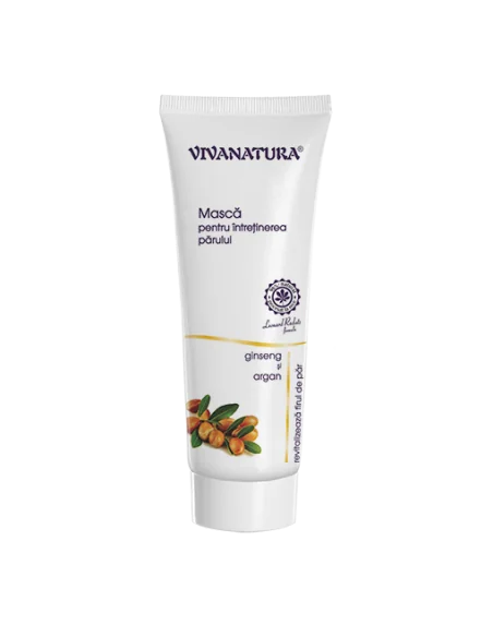 Masca de par cu Ginseng si Argan 250ml Viva Natura, REDUCERI