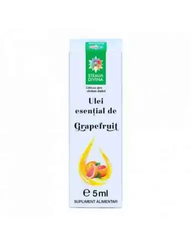 ULEI ESENTIAL DE GRAPEFRUIT 5ML Steaua Divina, ULEIURI ESENTIALE