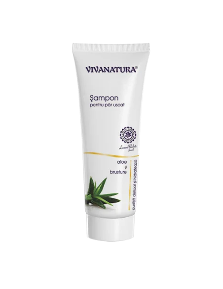 Sampon pentru par uscat cu Aloe si Brusture 250ml Viva Natura, REDUCERI