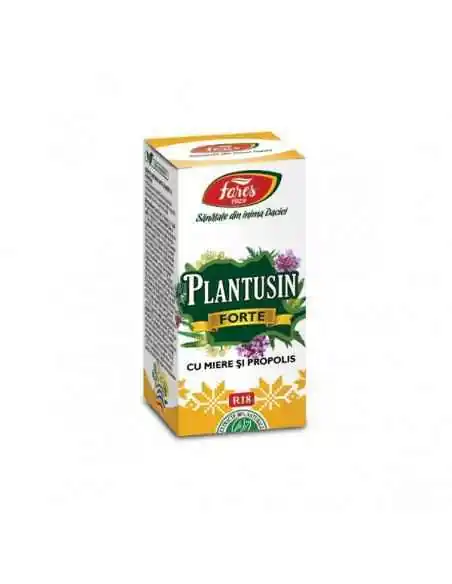 Sirop Plantusin Forte cu Miere si Propolis 100 ml Fares, SIROPURI