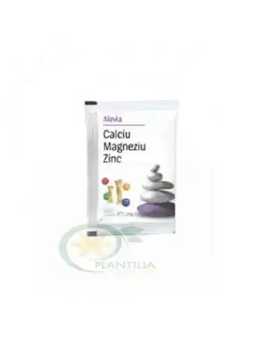 Calciu Magneziu Zinc (solubil) plic  Alevia, VITAMINE SI MINERALE