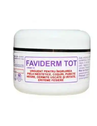 FAVIDERMTOT-CREMA PENTRU INGRIJIREA PIELII INESTETICE 30 ml Favisan, INGRIJIRE TEN