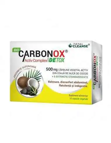 Carbonox 10 capsule CosmoPharm, REMEDII NATURISTE