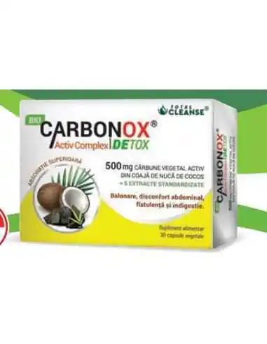 Carbonox 30 capsule CosmoPharm, REMEDII NATURISTE