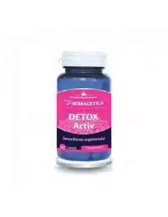 Detox Activ 60 capsule Herbagetica, Slabire