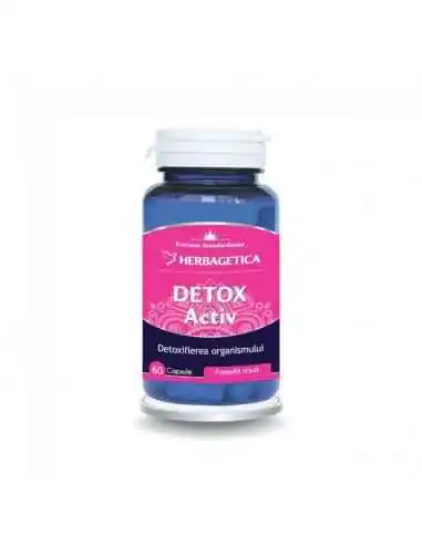 Detox Activ 60 capsule Herbagetica, Slabire