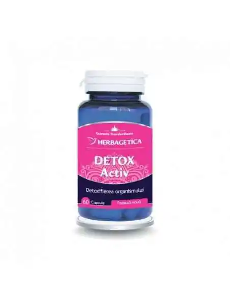 Detox Activ 60 capsule Herbagetica, Slabire