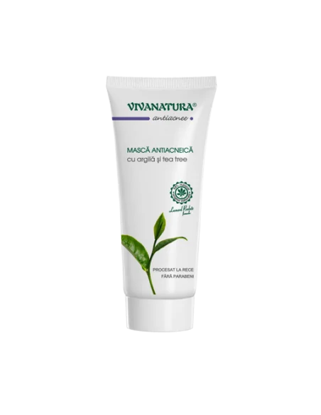 Masca antiacneica cu Argila si Tea-Tree 75 ml Viva Natura, Sanatatea pielii