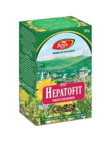 Ceai Hepatofit protector hepatic D157 50 g Fares, CEAIURI VRAC