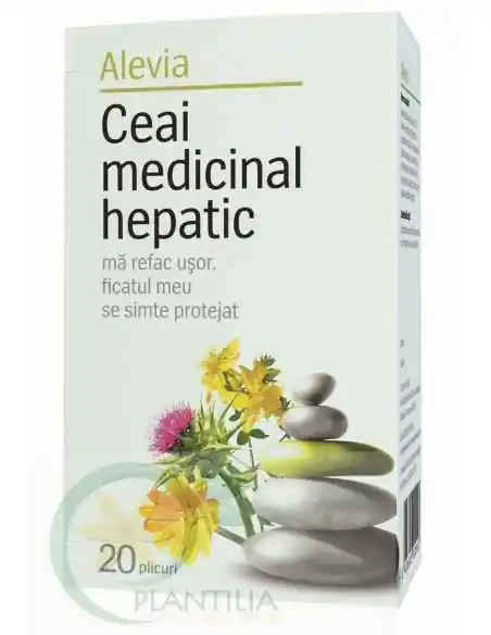 Ceai Medicinal Hepatic 20 doze Alevia, REMEDII NATURISTE
