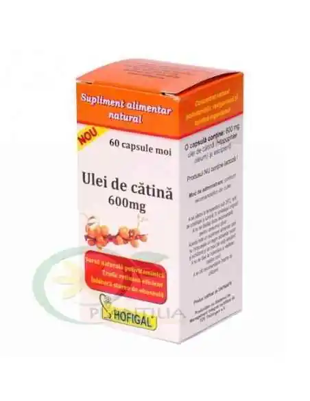 Ulei de catina 600 mg 60 cps Hofigal, VITAMINE SI MINERALE