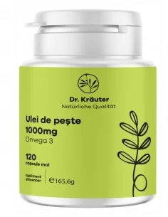 Ulei de peste 1000mg Omega 3 120 cps Dr Krauter