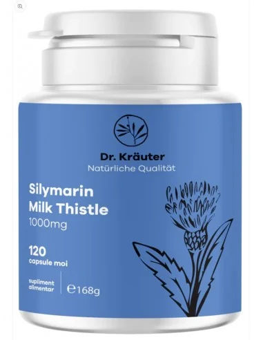 Silymarin Milk Thistle 1000mg 120 cps Dr Krauter