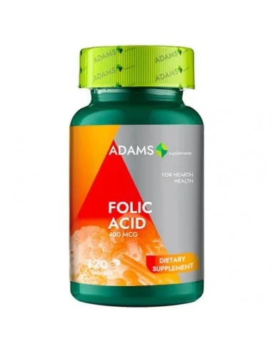 ACID FOLIC 400µg 120CPR Adams Vision, Fertilitate si potenta