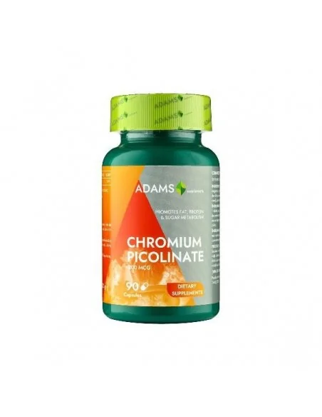 CHROMIUM PICOLINATE 200MCG 90CPS Adams Vision, REMEDII NATURISTE