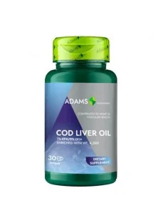 COD LIVER OIL 1000MG 30CPS Adams Vision, REMEDII NATURISTE