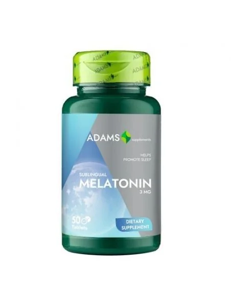 MELATONINA 3MG 50CPR Adams Vision, REMEDII NATURISTE
