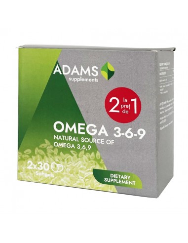 OMEGA 3-6-9 30CPS 1+1 GRATIS Adams Vision, Sistemul nervos