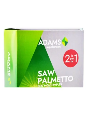 SAW PALMETTO 500MG 60CPS 1+1 GRATIS Adams Vision, Prostata