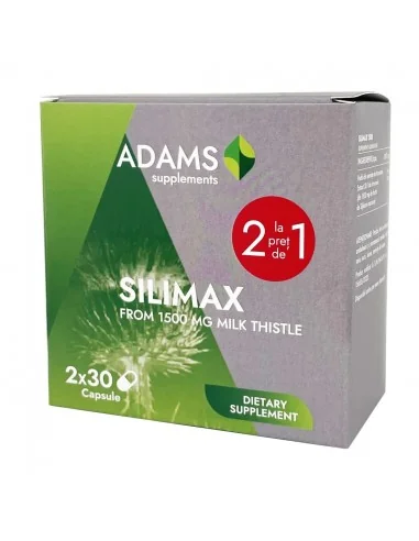 SILIMAX 1500MG 30CPS 1+1 GRATIS ADAMS VISION, REMEDII NATURISTE