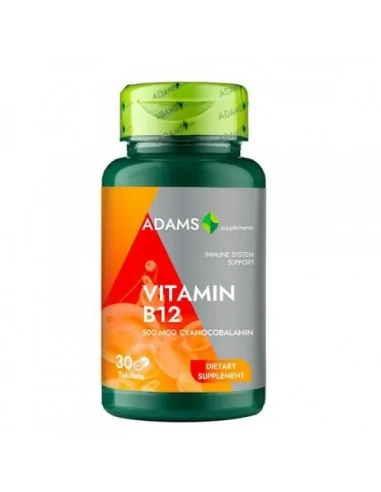 VITAMINA B12 500MCG 30CPR ADAMS VISION, Sistemul nervos