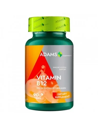 VITAMINA B12 500MCG 90CPR ADAMS VISION, Sistemul nervos