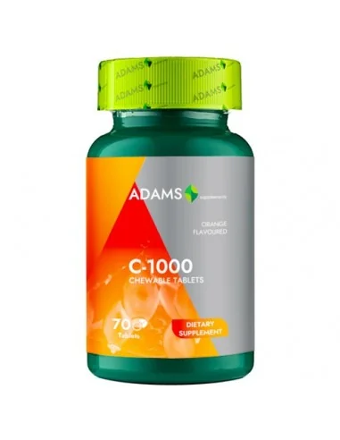 VITAMINA C-1000MG 70CPR MASTICABILE ADAMS VISION, Raceala si gripa