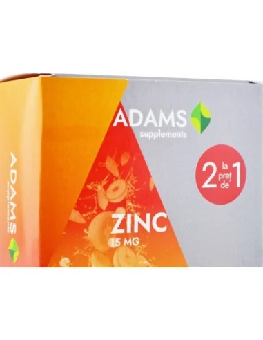 ZINC 15MG 30CPR 1+1 GRATIS ADAMS VISION, Tulburari Hormonale