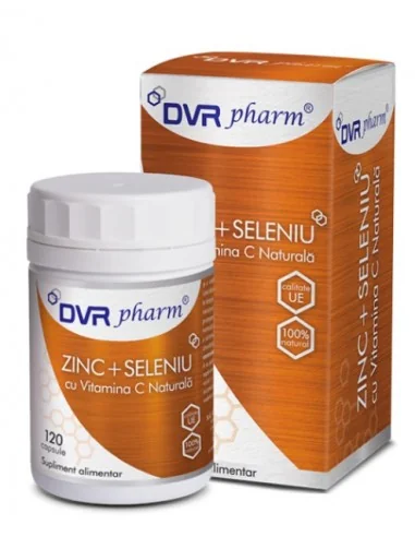 Zinc + Seleniu cu Vitamina C 120 capsule DVR Pharm