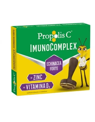 Propolis C Imunocomplex Echinacea Forte 20 cpr de supt Fiterman