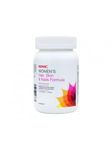 Gnc Women's Hair, Skin, Nails, Formula Pentru Par, Piele Si Unghii, 90 Tb