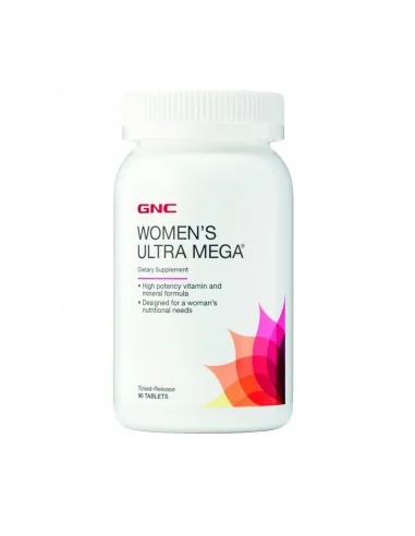 Gnc Women's Ultra Mega Multivitamin, Complex De Multivitamine Pentru Femei, 90 Tb