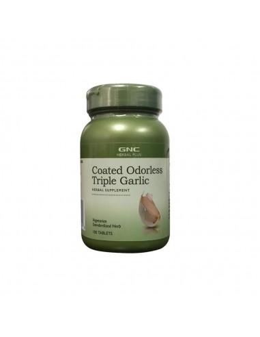 Gnc Herbal Plus Coated Odorless Triple Garlic, Usturoi Cu Invelis Inodor, 100 Tb