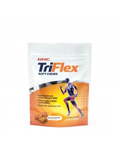 Gnc Triflex Soft Chews, Cu Aroma De Caramel Sarat, 60 Caramele