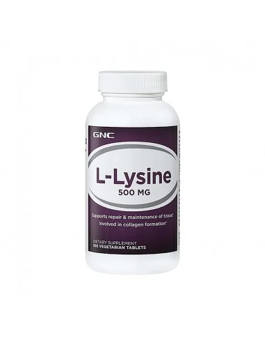 Gnc L-lysine 500 Mg, L-lizina, 100 Tb