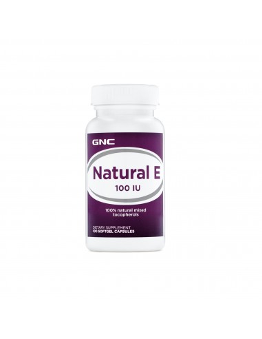 Gnc Natural E, Vitamina E Naturala 100 Ui, 100 Cps
