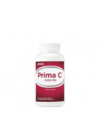 Gnc Prima C 1000 Mg, Vitamina C Liposolubila Si Hidrosolubila Cu Bioflavonoide Si Eliberare Prelungita, 90 Tb