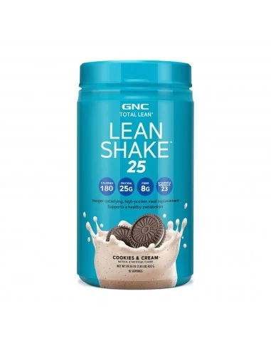 Gnc Total Lean Lean Shake 25, Shake Proteic, Cu Aroma De Biscuiti Si Frisca, 832 G