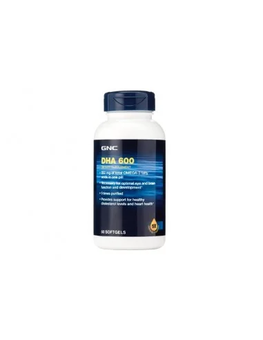 Gnc Dha 600, Acizii Grasi Dha Omega-3, 60 Cps