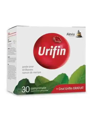 Pachet Urifin 30 capsule + Ceai Urifin 20 doze GRATUIT Alevia, REMEDII NATURISTE