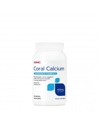 Gnc Coral Calcium, Calciu Coral, 180 Cps