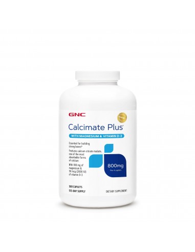 Gnc Calcimate Plus  Calciu 800 Mg Cu Magneziu Si Vitamina D-3, 500 Tb