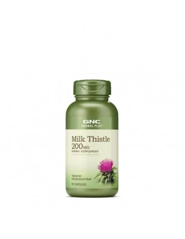 Gnc Herbal Plus Milk Thistle 200 Mg, Silimarina, 90 Cps