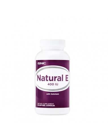 Gnc Natural E, Vitamina E Naturala 400 Ui Cu Seleniu, 90 Cps