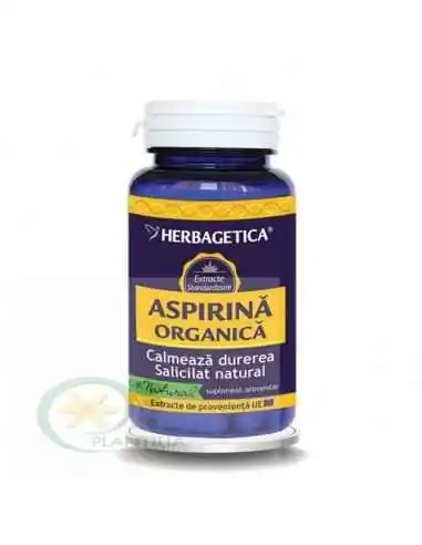 Aspirina Organica 120 capsule Herbagetica, REMEDII NATURISTE