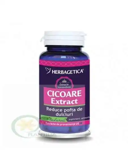 Cicoare 60 cps Herbagetica, Slabire
